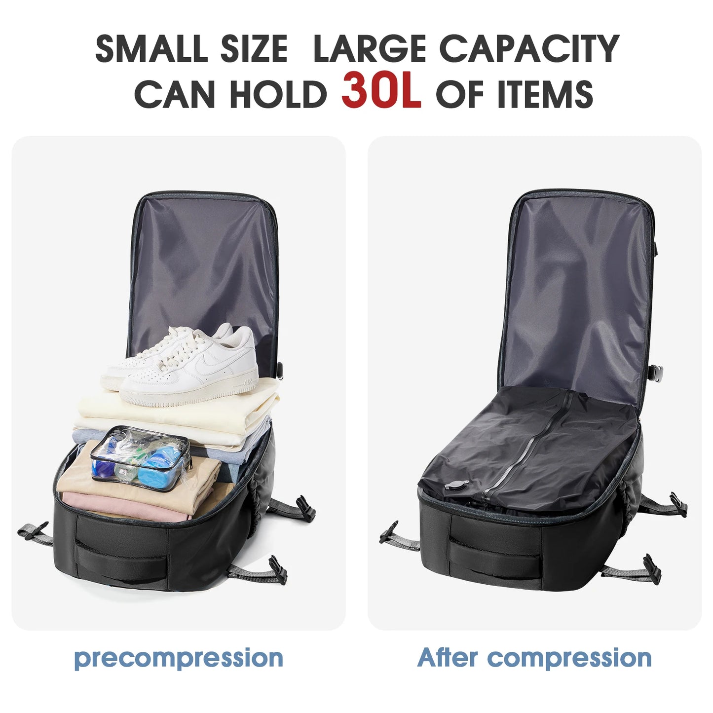 Nomair Vacuum Backpack – The Ultimate Space-Saving Travel Bag