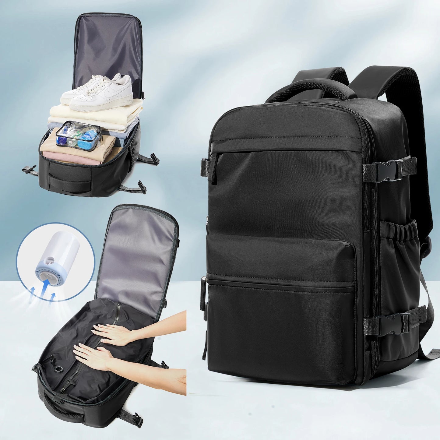 Nomair Vacuum Backpack – The Ultimate Space-Saving Travel Bag