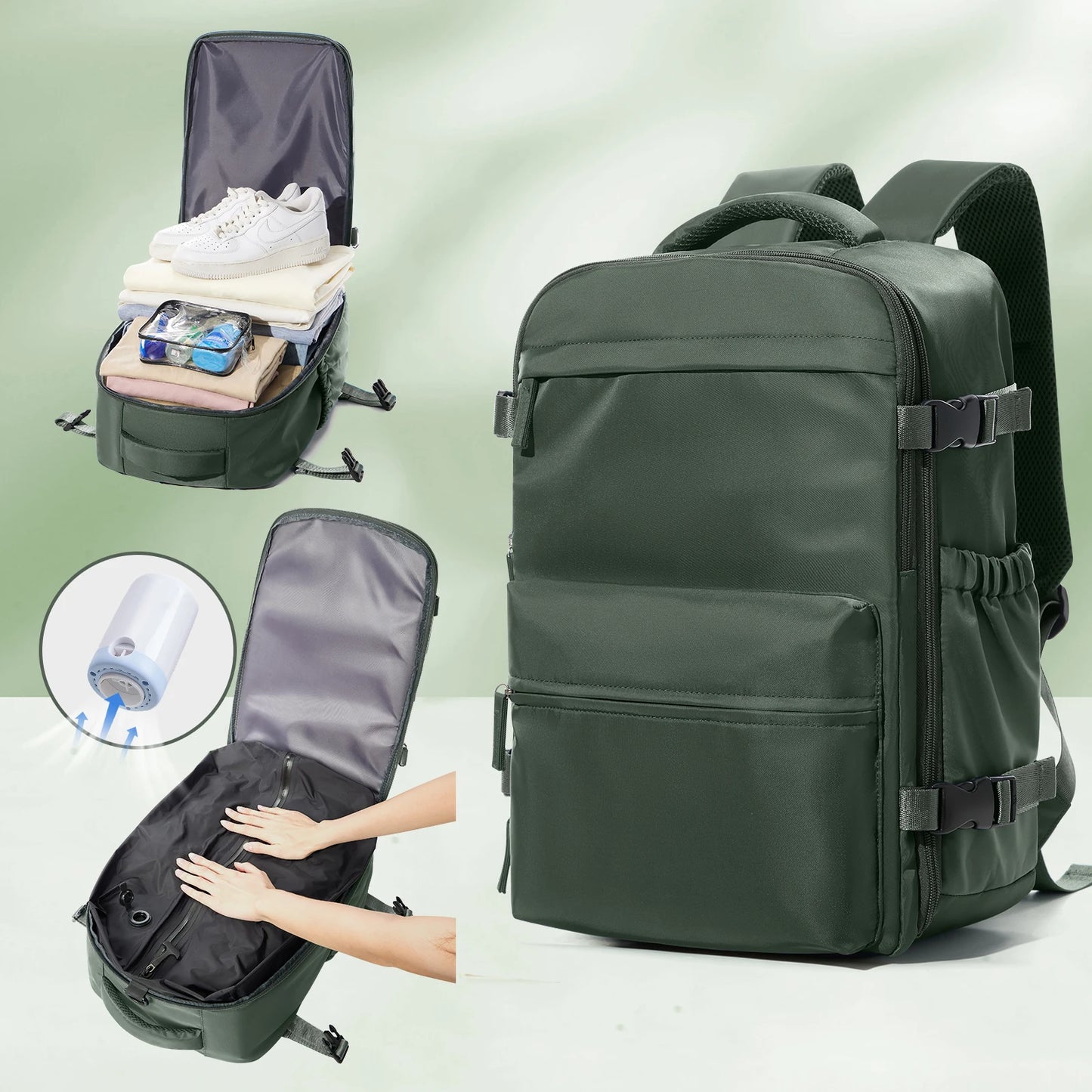 Nomair Vacuum Backpack – The Ultimate Space-Saving Travel Bag