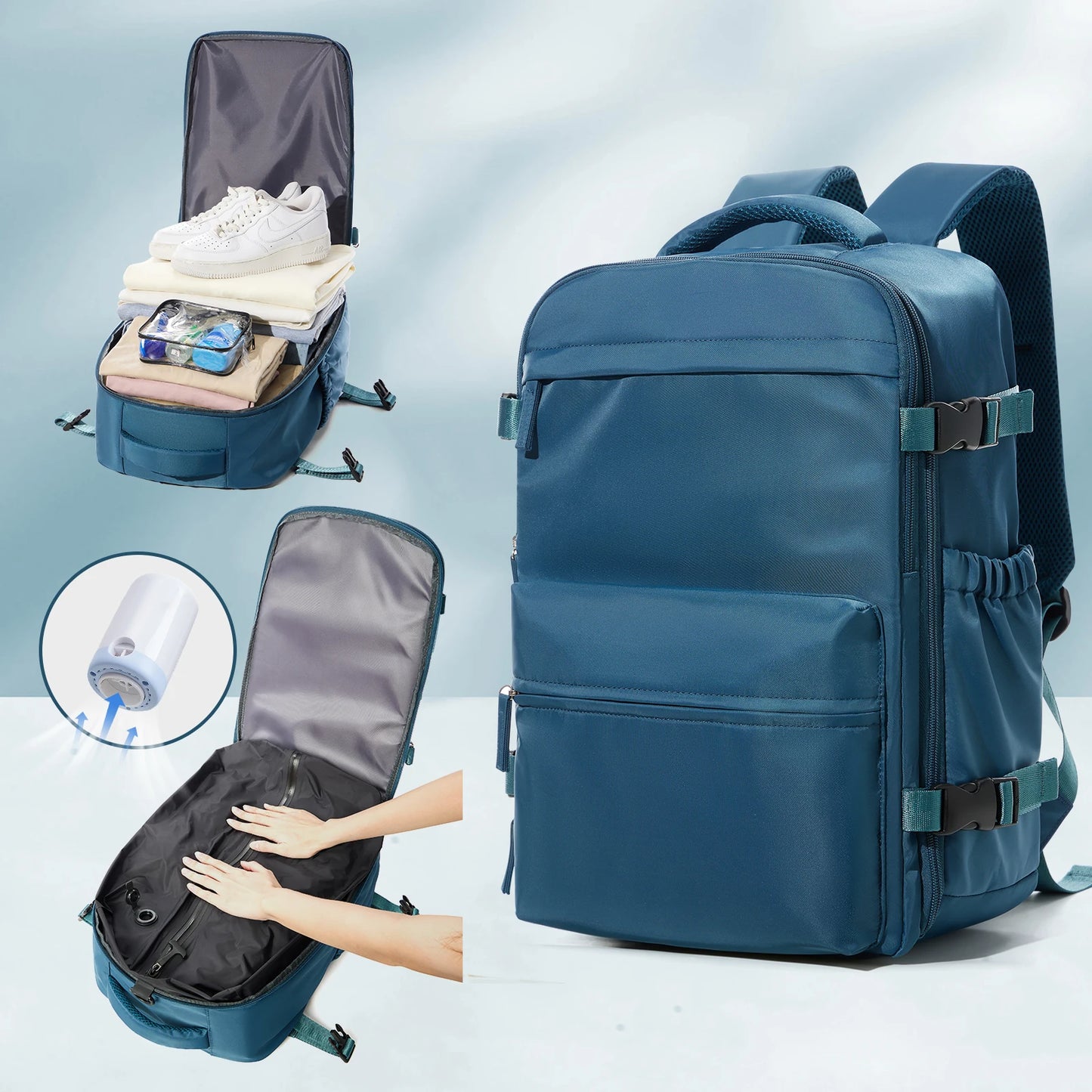 Nomair Vacuum Backpack – The Ultimate Space-Saving Travel Bag