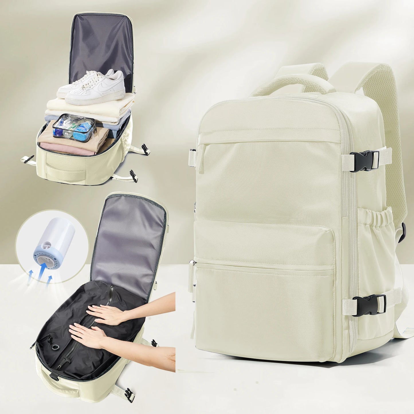 Nomair Vacuum Backpack – The Ultimate Space-Saving Travel Bag