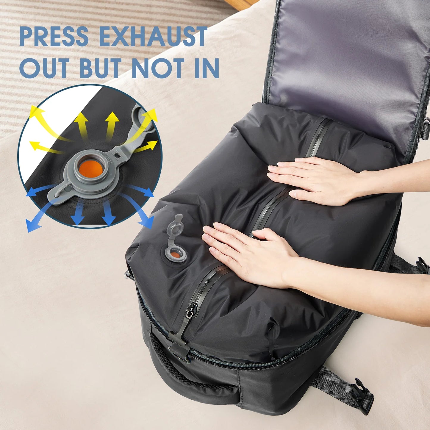 Nomair Vacuum Backpack – The Ultimate Space-Saving Travel Bag
